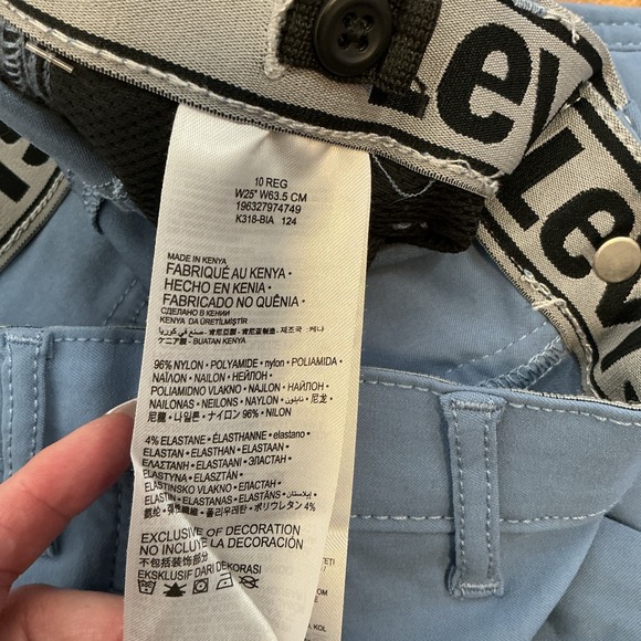 Levis Big Boys Relaxed‎ Performance Cargo Nylon Shorts Blue Size 10 Reg NWT - Picture 9 of 9